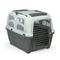 Transportín plegable para perros y gatos de la marca Happy Pets LS, estructura ligera y resistente, ideal para viajes con mascotas.