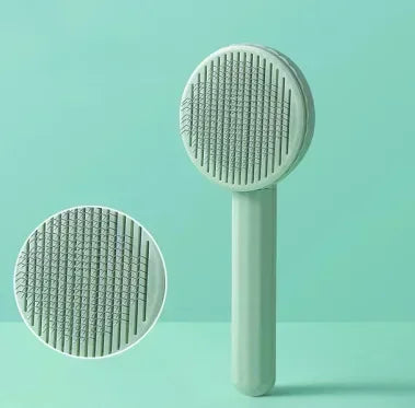 Cepillo quitapelos para gatos y mascotas de la marca Happy Pets LS, con cerdas para eliminar pelo suelto de animales.