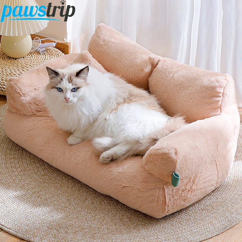 Sofá de lujo para gatos Happy Pets LS, mueble cómodo y elegante con cojines suaves para el descanso de tu gato.