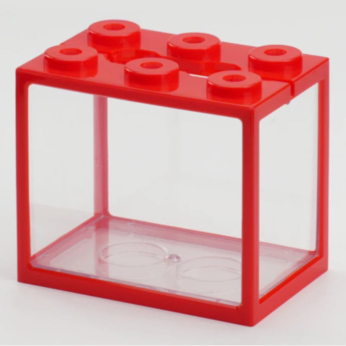 Acuario LED decorativo pequeño de Happy Pets LS con iluminación brillante y diseño colorido para peces y mascotas.