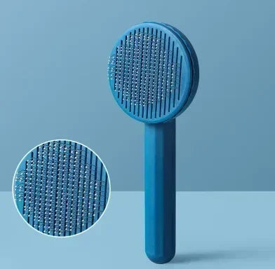 Cepillo quitapelos para gatos y mascotas de la marca Happy Pets LS, con cerdas suaves para eliminar pelos sueltos.