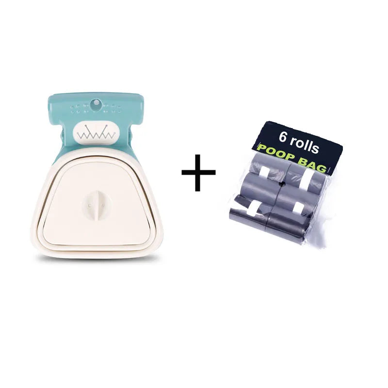 Recogedor de excrementos Happy Pets LS, herramienta para limpiar residuos de mascotas, con mango largo y diseño ergonómico.