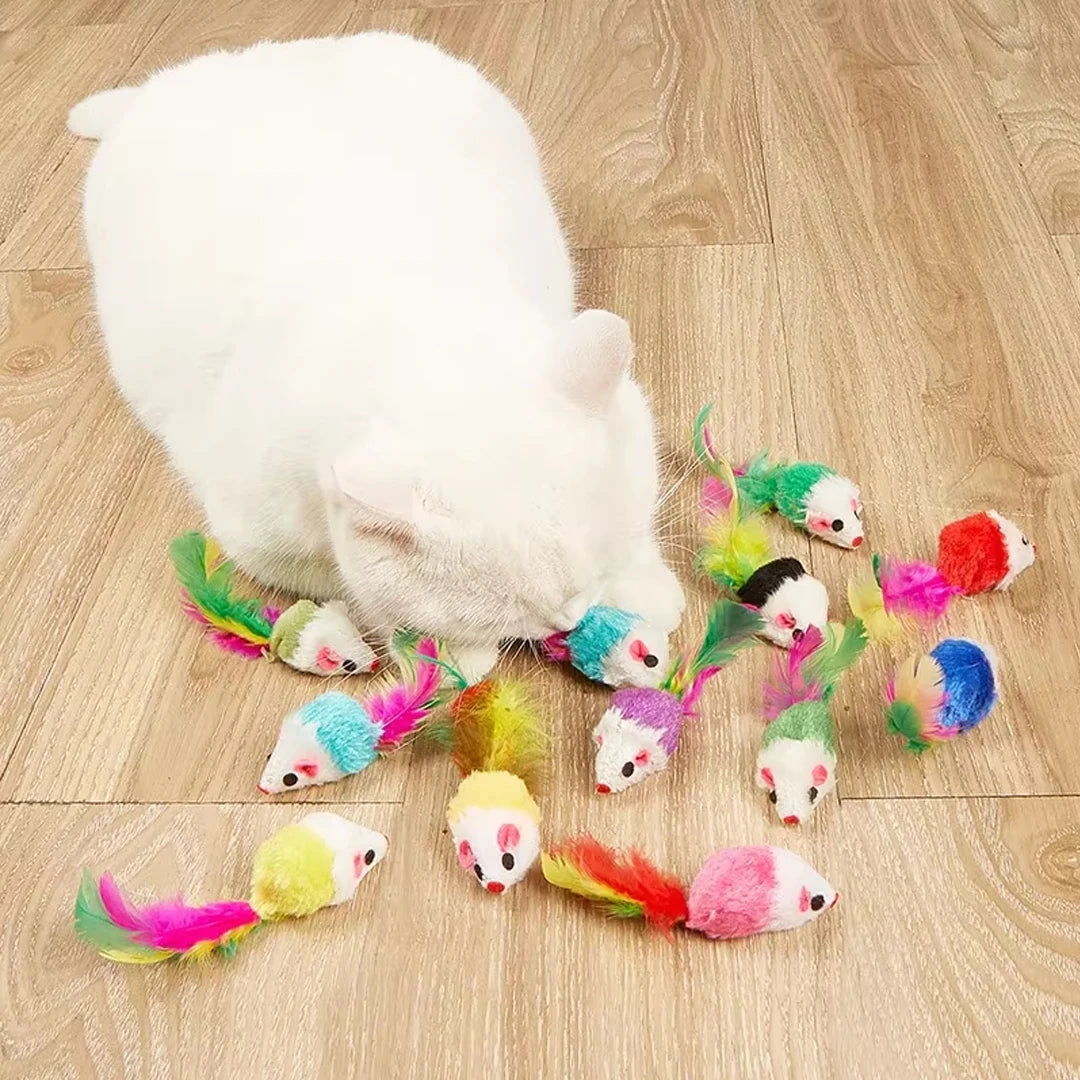 Juguete interactivo para gatos de la marca Happy Pets LS con colores vibrantes y diseño divertido para estimular a los felinos