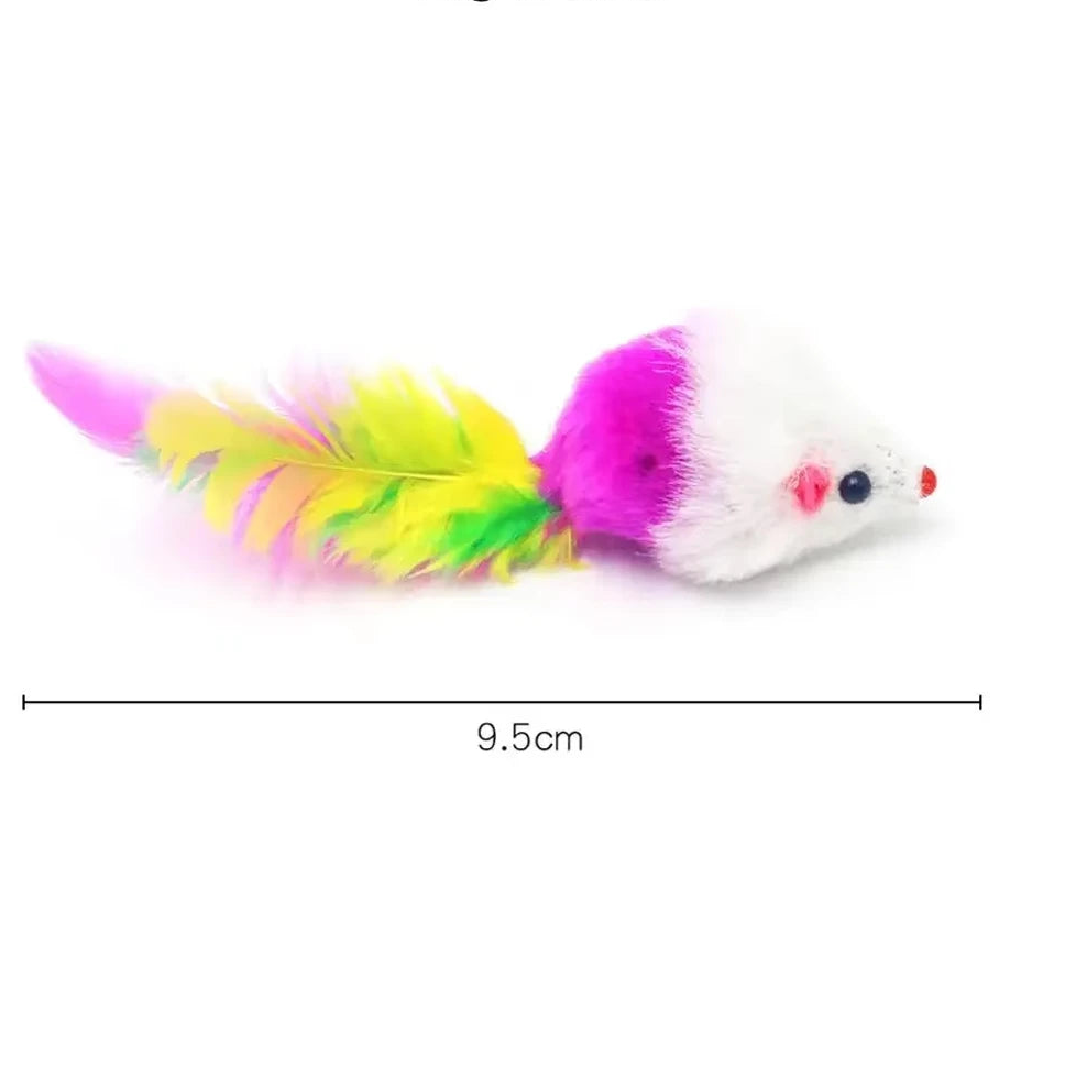 Juguete interactivo para gatos Happy Pets LS con bolas y plumas para entretenimiento y ejercicio felino.