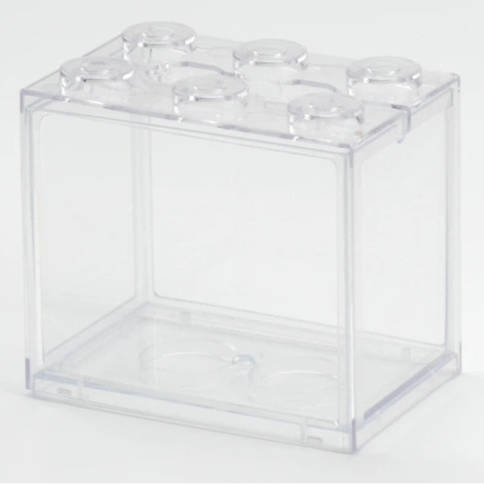 Acuario mini decorativo LED de Happy Pets LS con plantas y accesorios para peces en color vibrante.